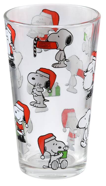 Peanuts Christmas Tumbler Glassware