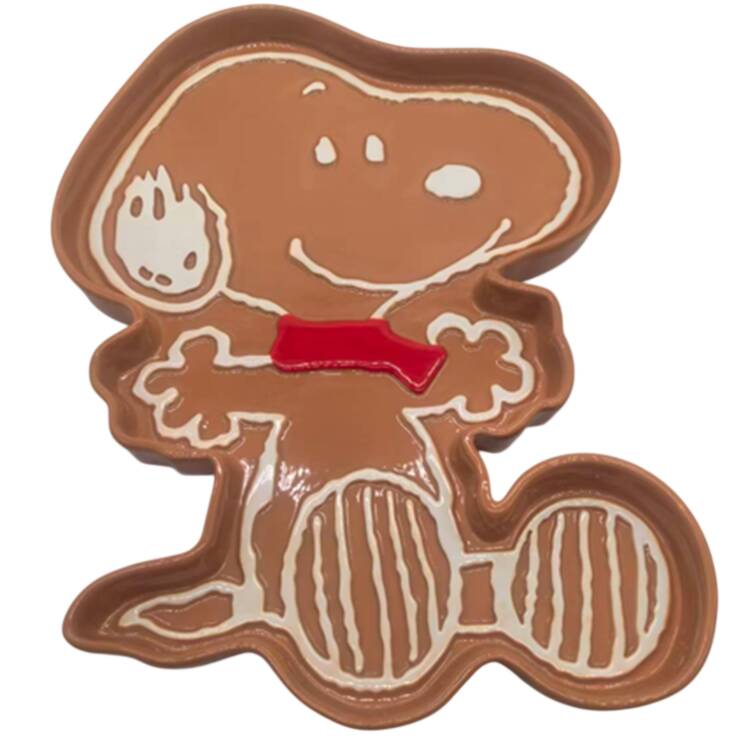 Peanuts Christmas 14" Figural Platter