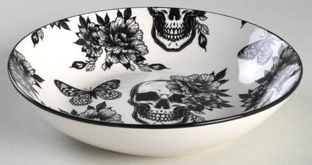 Skull and Butterfly Individual Dinner Bowl