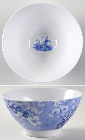 Peter Rabbit Blue Toile Coupe Cereal Bowl