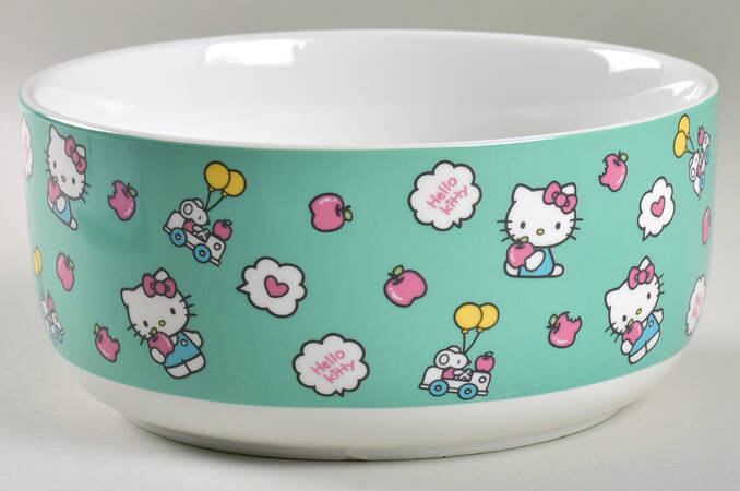 Hello Kitty 32 Oz Round Plastic Microwave Bowl No Vent Lid