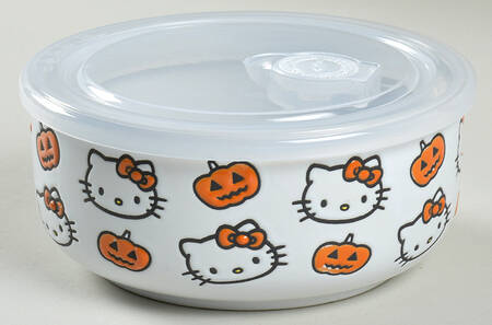 Hello Kitty 26 Oz Round Plastic Microwave Bowl & Vented Lid