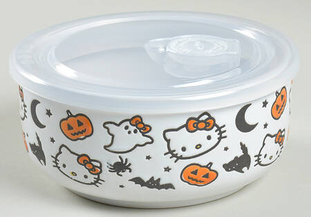 Hello Kitty 16 Oz Round Plastic Microwave Bowl & Vented Lid