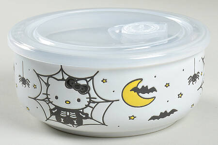 Hello Kitty 32 Oz Round Plastic Microwave Bowl w/Vent Lid