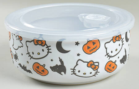 Hello Kitty 32 Oz Round Plastic Microwave Bowl w/Vent Lid
