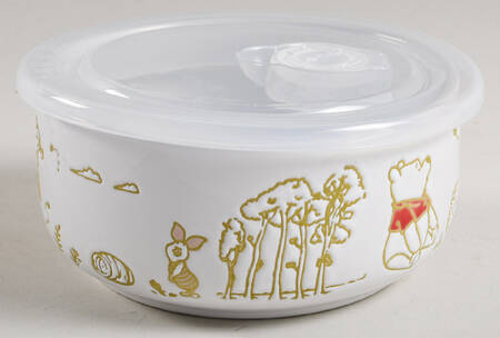 Winnie the Pooh Bee at One 16 Oz Round Plastic Microwave Bowl w/Vent Lid