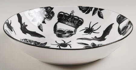 Bats and Spiders Individual Dinner Bowl
