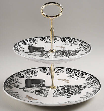 Love Never Dies 6 5/8"-10"  2 Tiered Serving Tray (Dp, Sp) HC