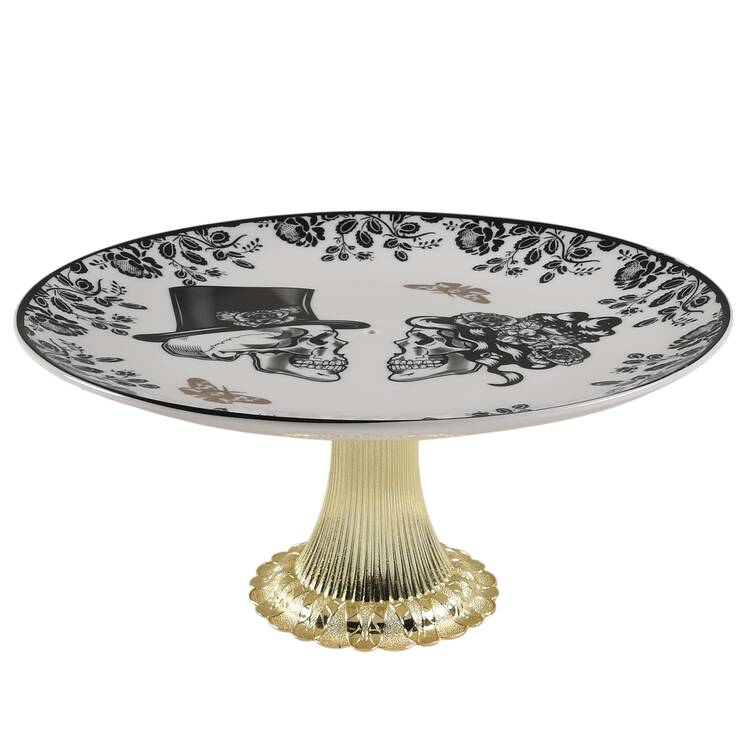 Love Never Dies Cake Stand with 4"-5" Metal Pedestal  Hc