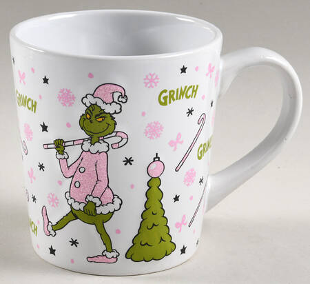 Grinch Pink Christmas Mug