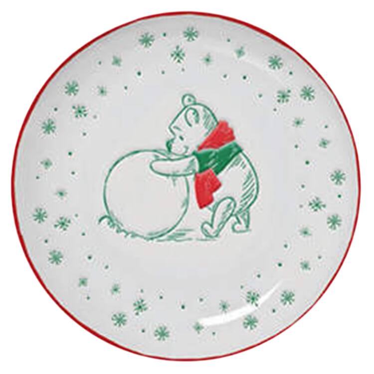 Winnie the Pooh Footprints in the Snow Salad Plate