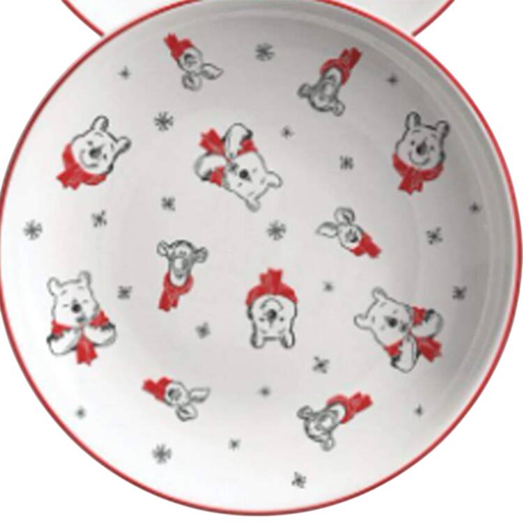 Winnie the Pooh Footprints in the Snow Appetizer Plate
