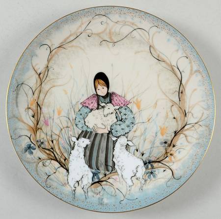American Silhouettes I - The Children Mary With The Lambs - Boxed