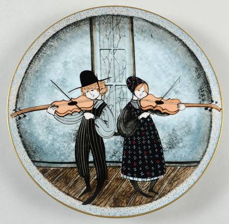 American Silhouettes I - The Children Fiddlers Two - With Box