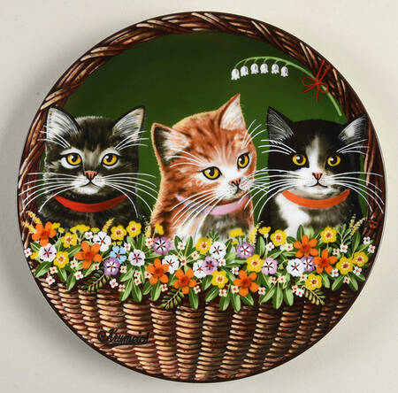Uncle Tads Holiday Cats Perry, Buttercup, Blackeyed Susan - Boxed
