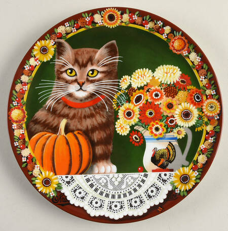 Uncle Tads Holiday Cats Pumpkin - Boxed