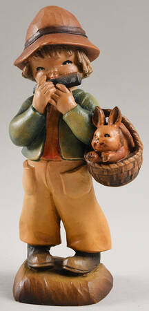 Ferrandiz Wood Figurines 6" Music Basket - No Box