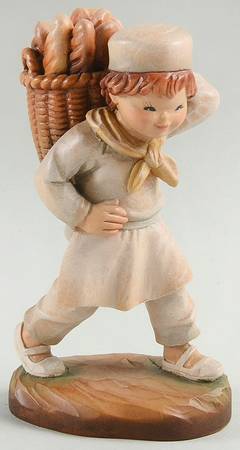 Ferrandiz Wood Figurines 6" Baker Boy - Boxed