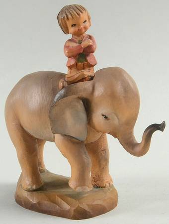 Ferrandiz Wood Figurines 6" High Riding - With Box Bx368