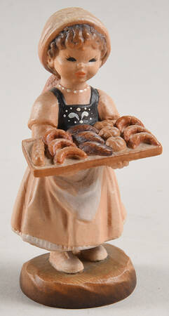 Ferrandiz Wood Figurines 3" Pastry Girl - No Box