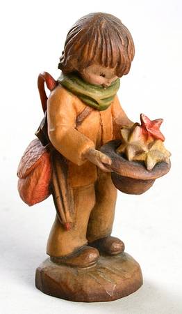 Ferrandiz Wood Figurines 3" Catch A Falling Star - Boxed