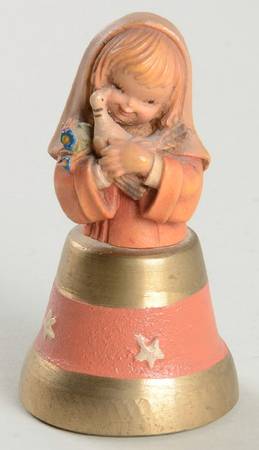 Ferrandiz Wood Figurines 3" Christchild Has Come-Bell - Boxed