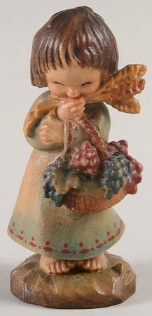 Ferrandiz Wood Figurines 3" Harvest Girl - No Box