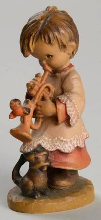 Ferrandiz Wood Figurines 3" Trumpeter - No Box