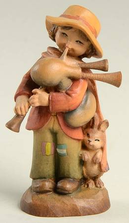 Ferrandiz Wood Figurines 3" Jolly Piper - Boxed