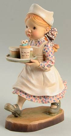 Sarah Kay Figurines Tender Loving Care-Nurse Carrying Tray - Boxed