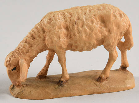 Kuolt 6" Wooden Nativity Figurine Lamb Grazing - No Box