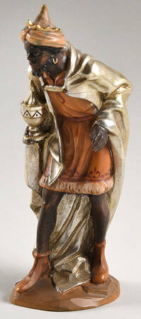 Kuolt 6" Wooden Nativity Figurine King Gaspar - Boxed
