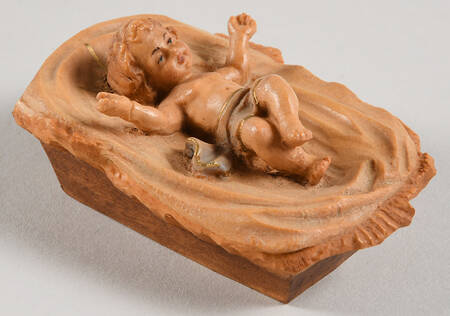 Kuolt 6" Wooden Nativity Figurine Baby Jesus - Boxed