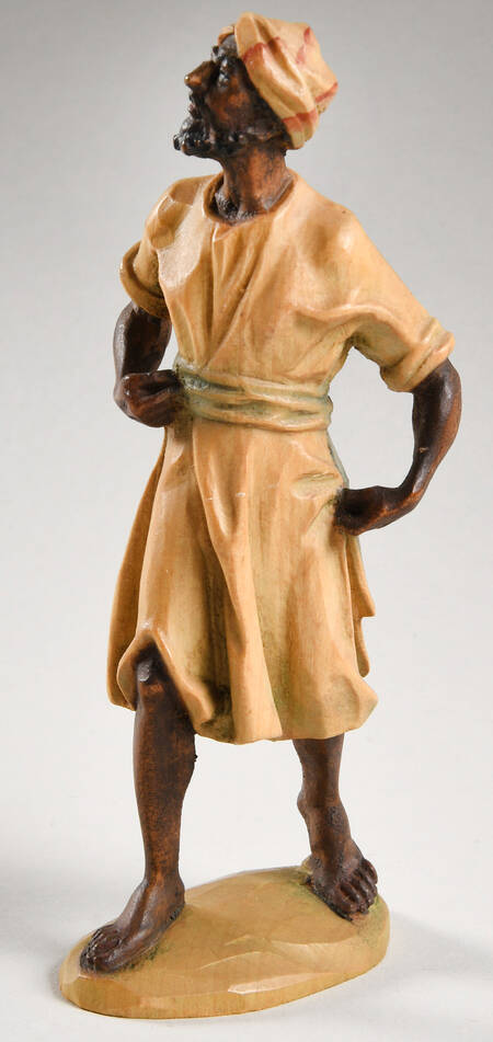 Kuolt 6" Wooden Nativity Figurine Camel Driver - Boxed