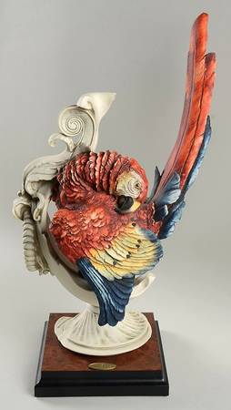Birds Amphora With Parrot - Boxed