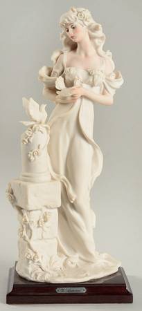 Spring Melodies Lady With Doves - Boxed