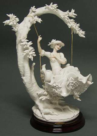 Women Young Lady On Swing - With Box