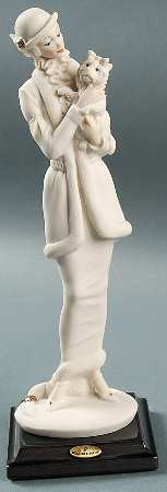 My Fair Ladies Lady With Dog-All White - Boxed