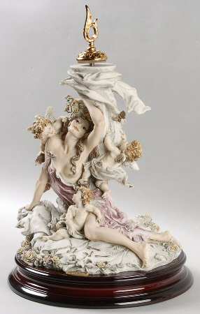 Giftware Lady With Angels Centerpiece - Boxed