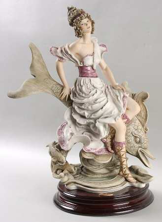 People with Animals-Birds Mystical Fountain - No Box