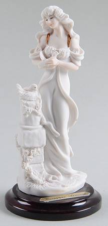 People with Animals-Birds Lady With Doves - With Box 53