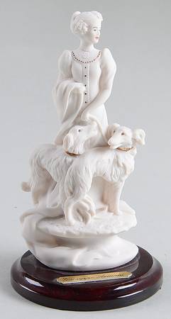 People with Animals-Birds Lady With Dogs - Boxed