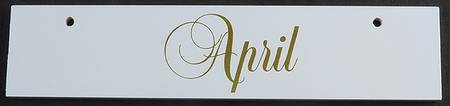 Calender Babies April Nameplate - No Box