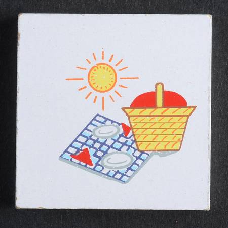 Calender Babies Picnic Tile-Memorial/Labor Day - No Box