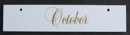 Calender Babies October Nameplate - No Box