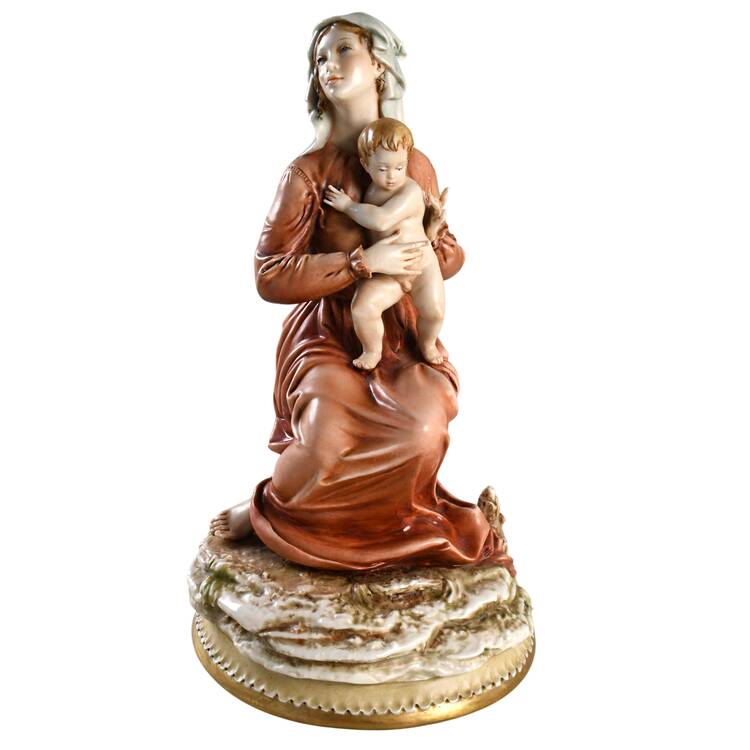 Antonio Borsato Figurines Virgin Mary Sitting - No Box