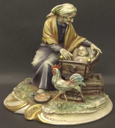 Antonio Borsato Figurines Grandma And Baby - No Box