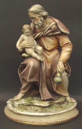 Antonio Borsato Figurines Saint Jose And Child - No Box