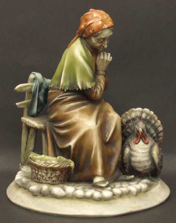 Antonio Borsato Figurines Old Lady - No Box