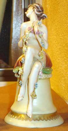Antonio Borsato Figurines Nude W/ Garland - No Box